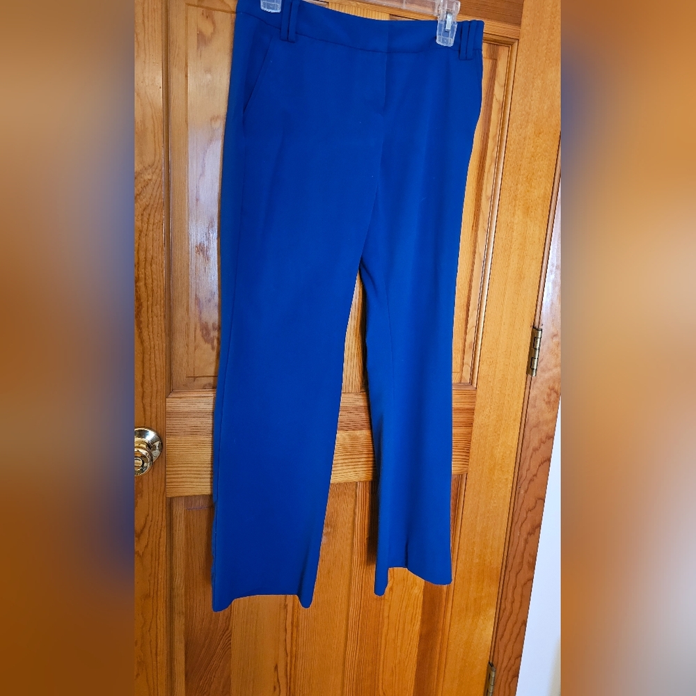 New York & Company Petite Length Blue Dress Pants